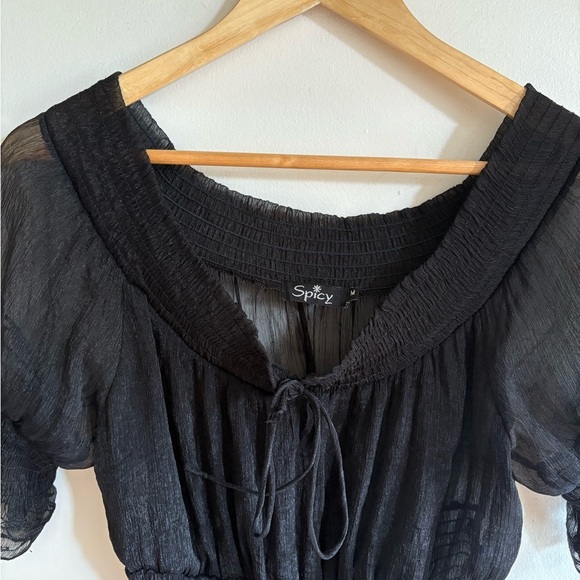 Spicy Sheer Whimsigoth Top (M) - Picture 4 of 7